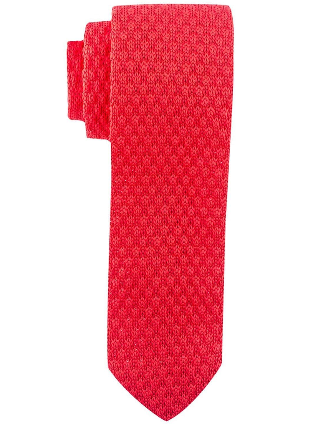 The Tie Hub Men Woven Design Wool Broad Tie - view 1