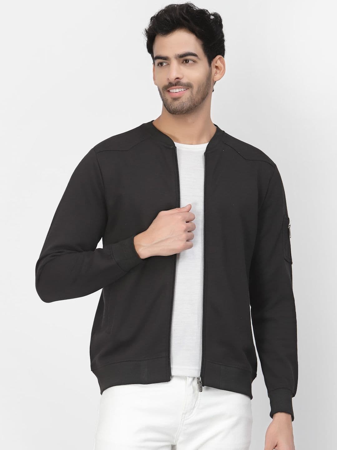 PAUSE SPORT Men Fleece Lightweight Outdoor Bomber Jacket - view 1