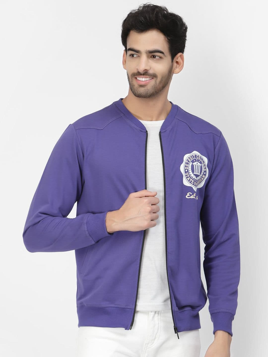 PAUSE SPORT Men Fleece Lightweight Bomber Jacket - view 1