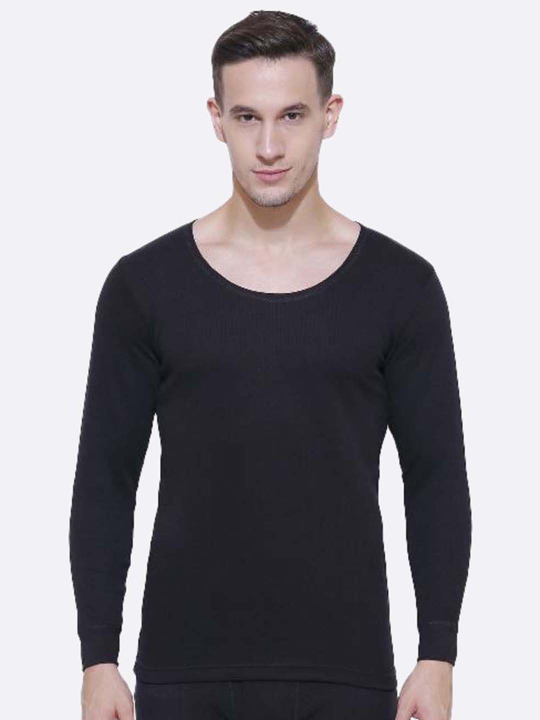 BODYCARE INSIDER Men Solid Knitted Cotton Thermal Tops - view 1