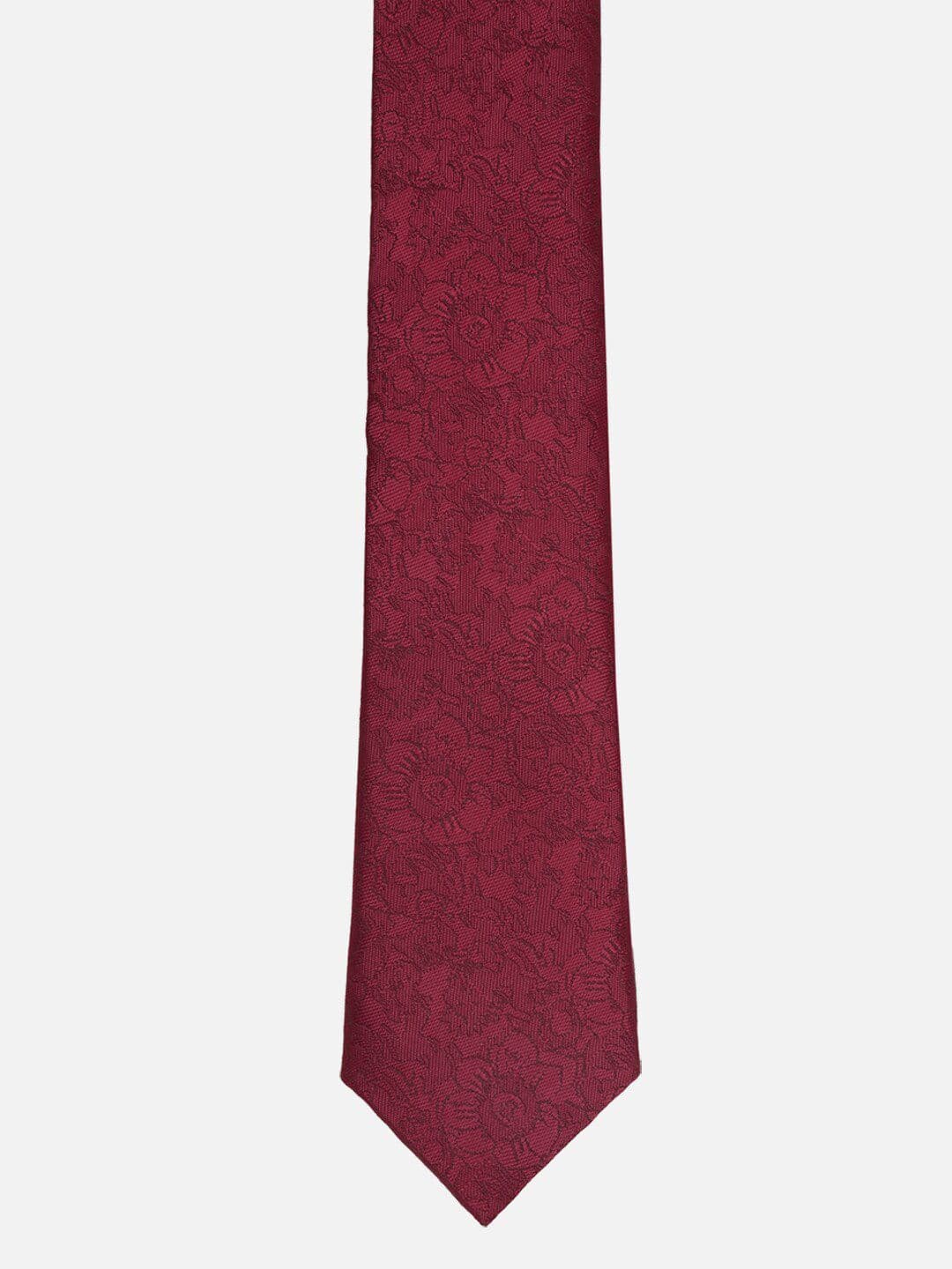 Louis Philippe Men Woven Design Skinny Tie - view 1