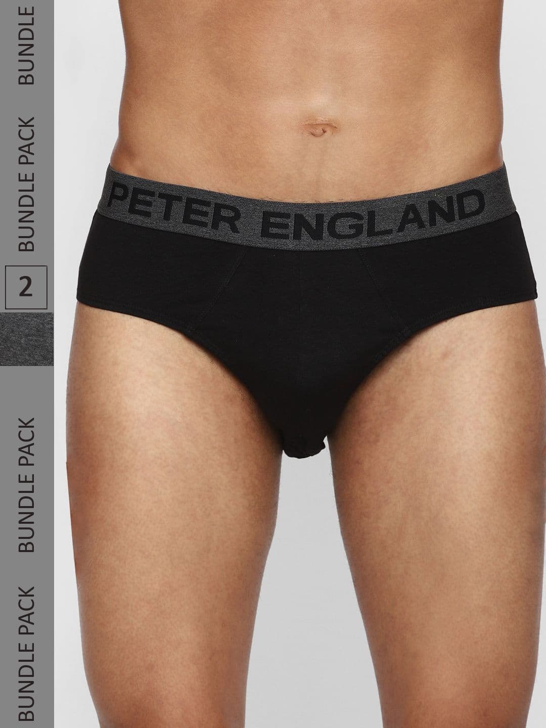 Peter England Men Pack Of 2 Pure Cotton Basic Briefs PEBFWRGBV96751 - view 1