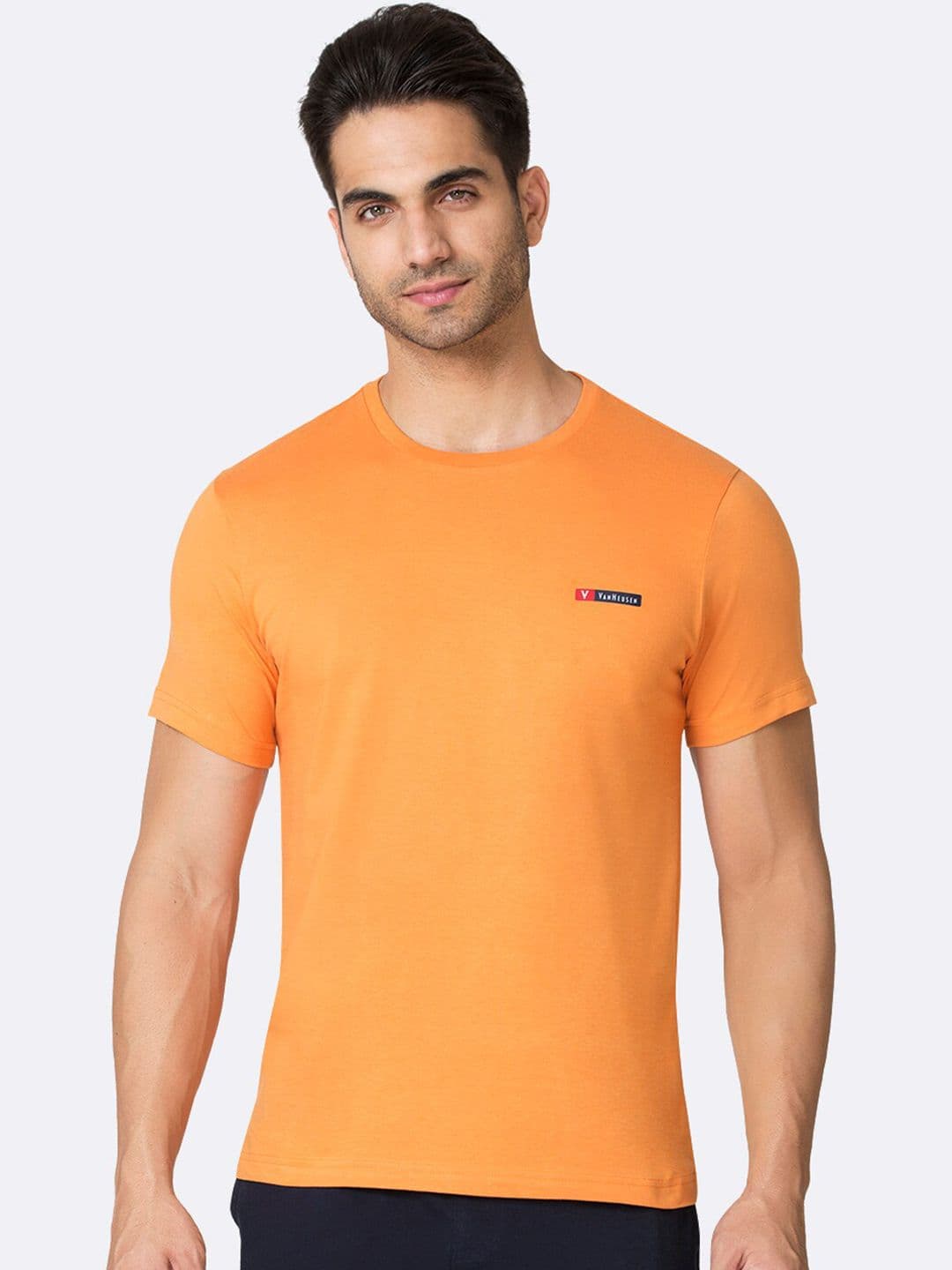 Van Heusen Innerwear Solid Crew Neck Short Sleeve T-Shirt - view 1