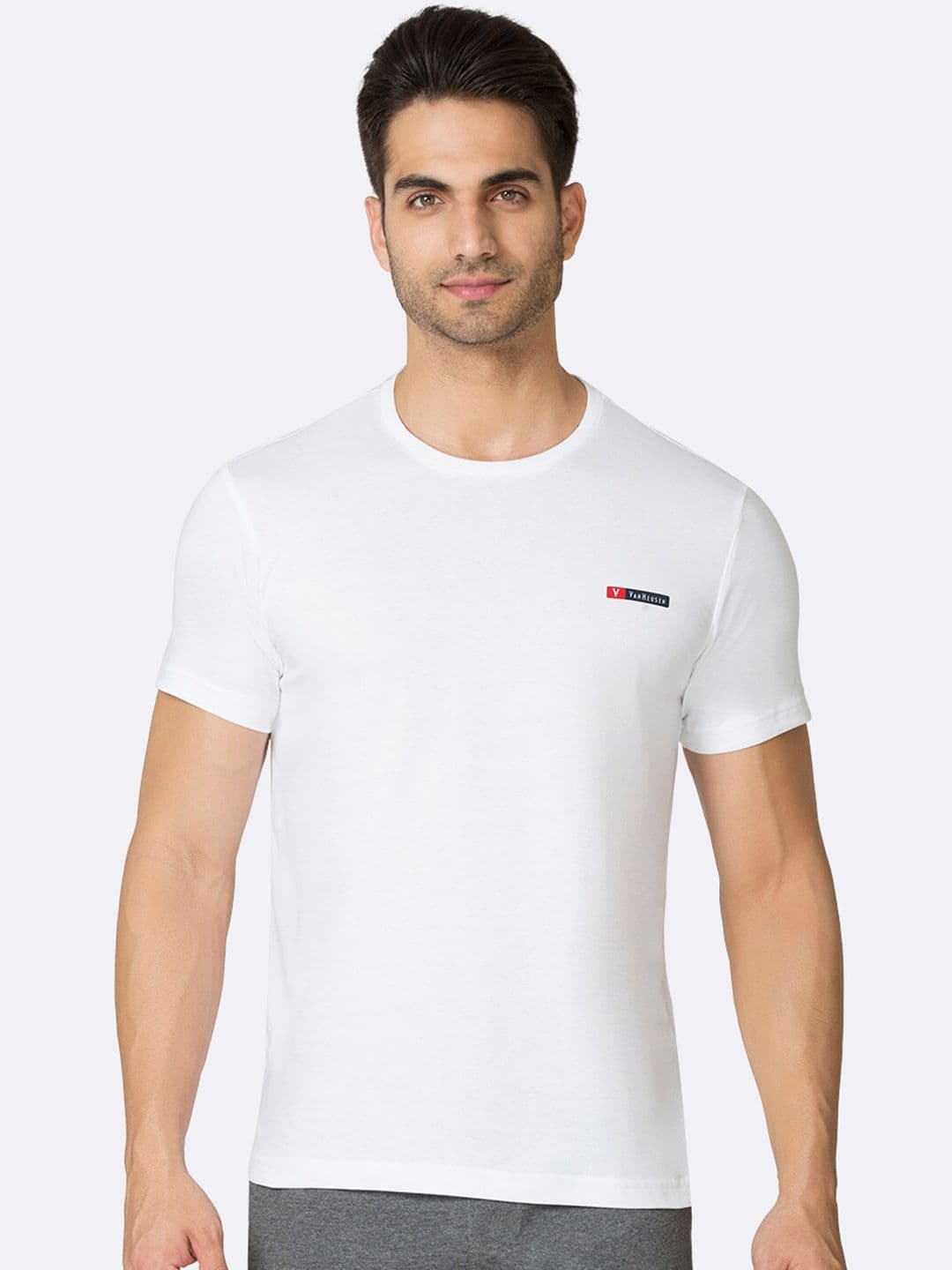 Van Heusen Innerwear Solid Crew Neck Short Sleeve T-Shirt - view 1