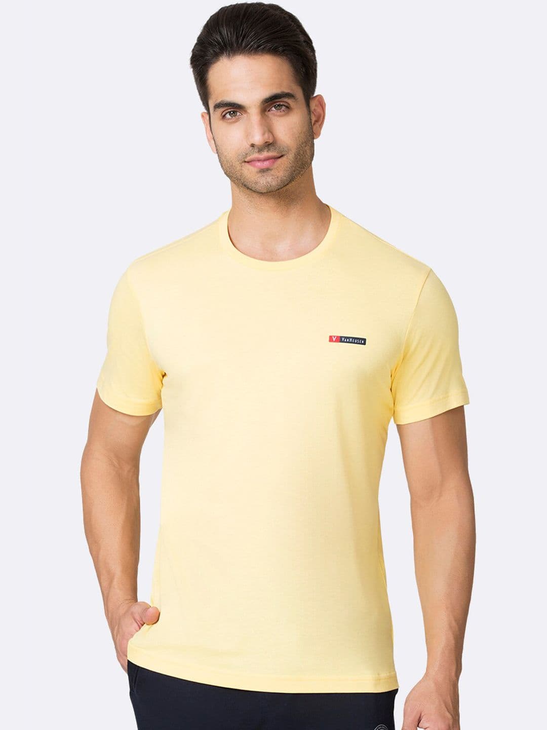 Van Heusen Innerwear Solid Crew Neck Short Sleeve T-Shirt - view 1