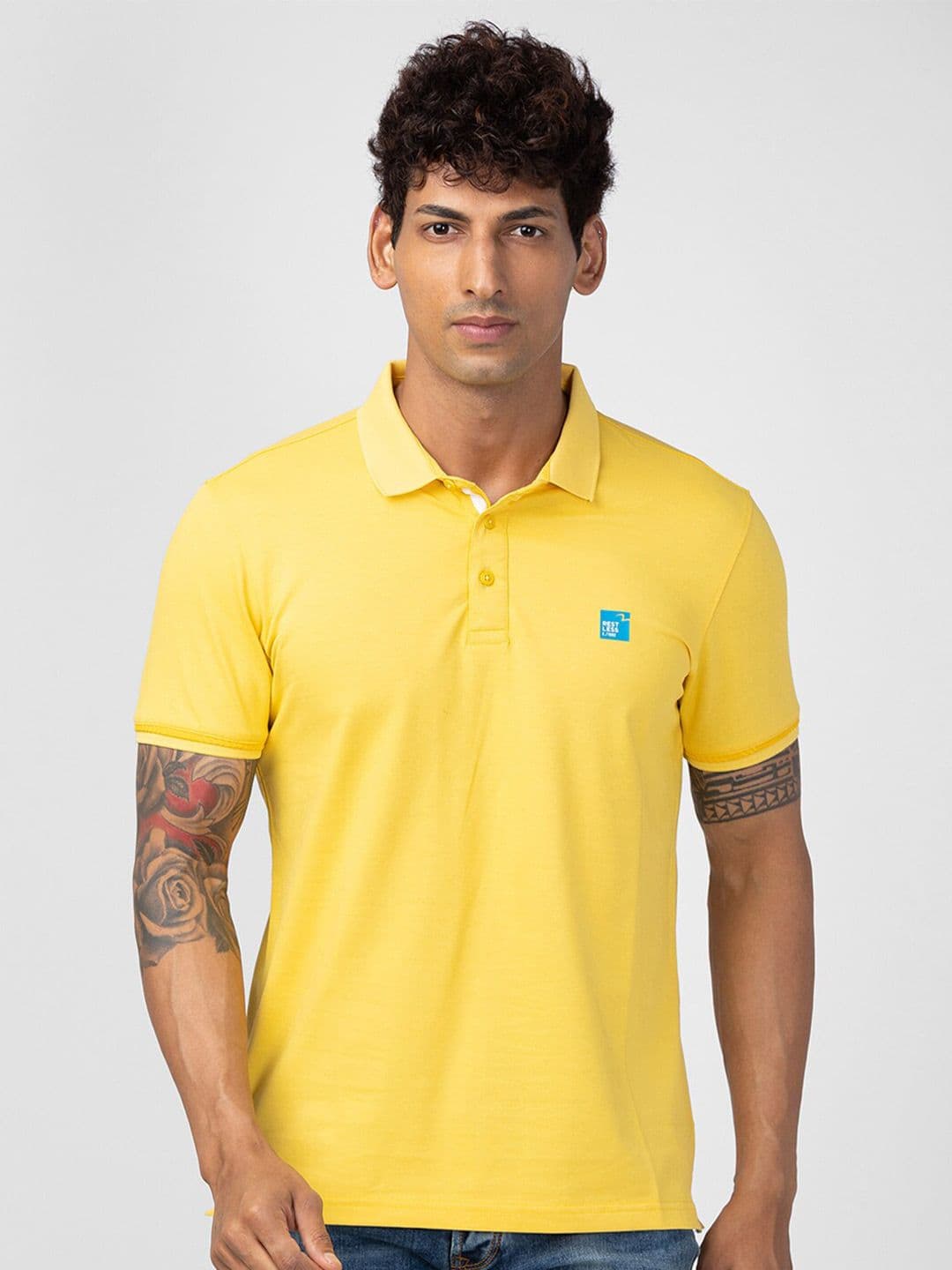 SPYKAR Men Polo Collar T-shirt - view 1