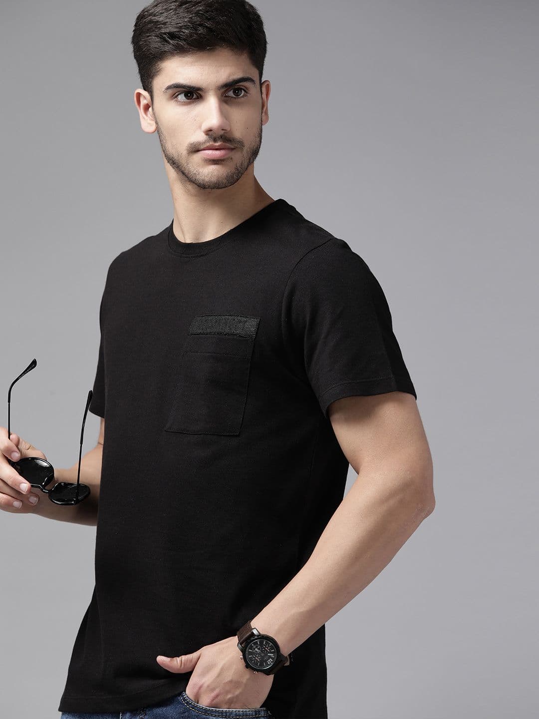The Roadster Lifestyle Co. Pure Cotton Pockets T-shirt - view 1