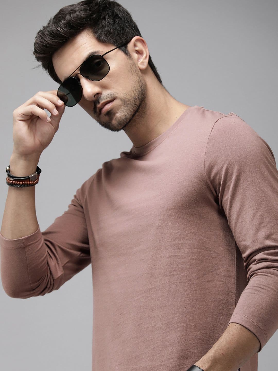 The Roadster Life Co. Solid Cotton Casual T-shirt - view 1