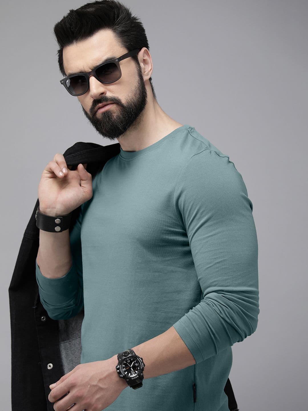 The Roadster Lifestyle Co. Men Pure Cotton Solid Round Neck T-shirt - view 1