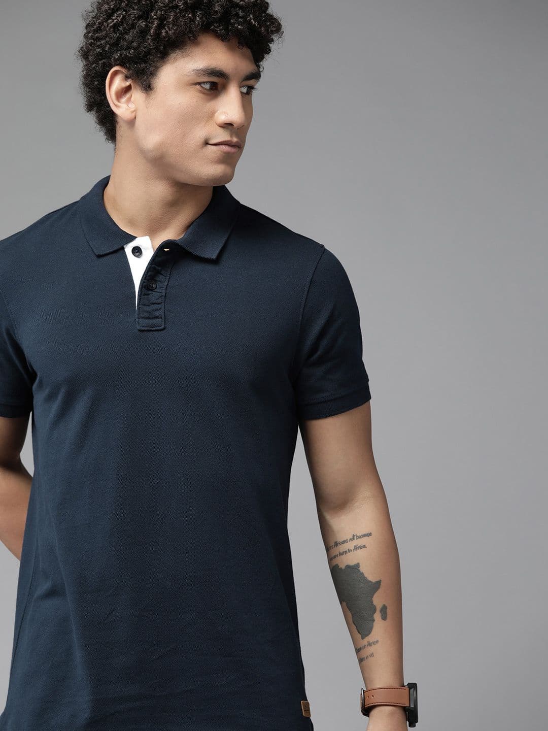 The Roadster Lifestyle Co. Men Polo Collar T-shirt - view 1