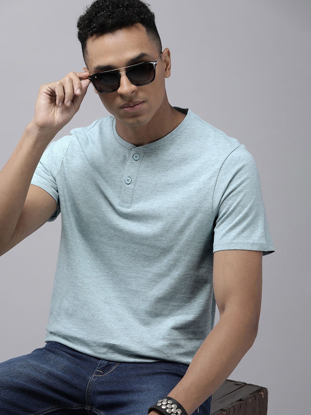 The Roadster Life Co. Henley Neck T-shirt - view 1