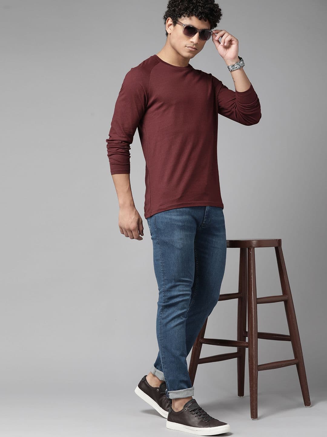 Roadster The Lifestyle Co. Raglan Sleeves Pure Cotton T-shirt - view 1