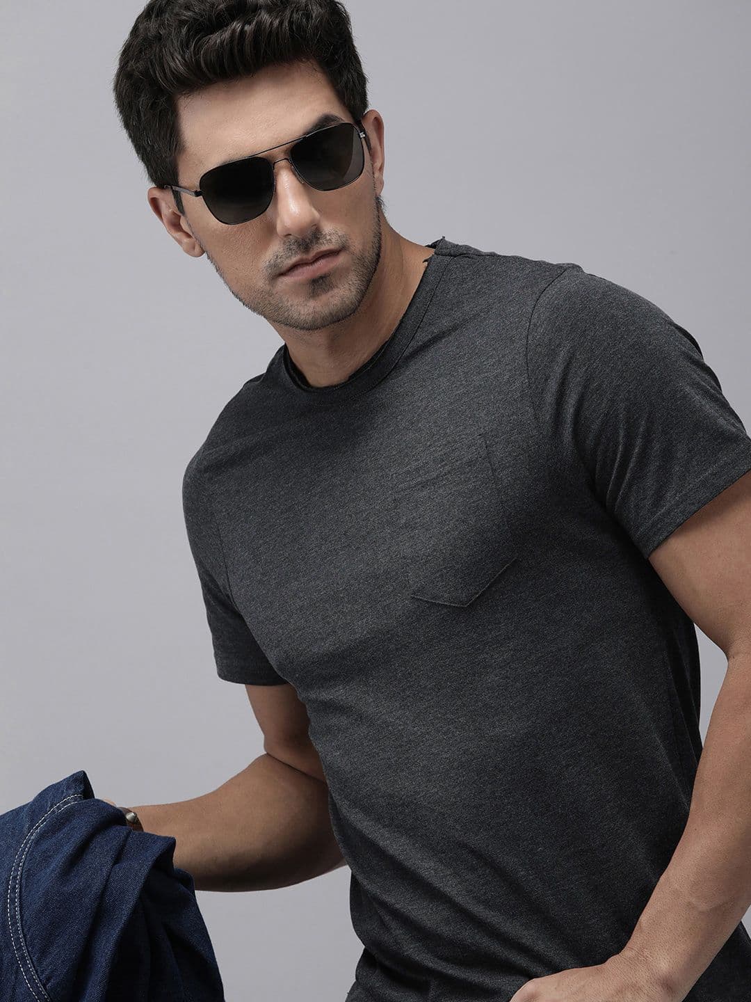 The Roadster Life Co. Raw Edge Round Neck T-shirt - view 1
