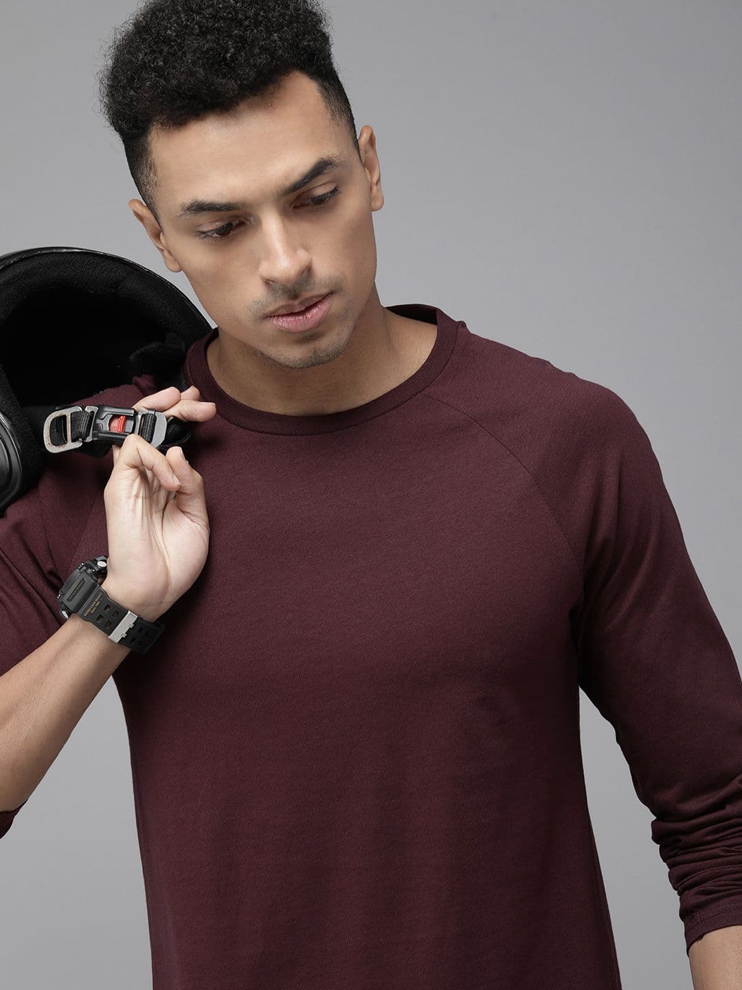The Roadster Life Co. Pure Cotton Raglan Sleeves T-shirt - view 1