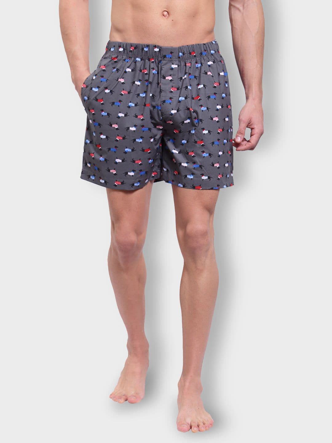 Zoiro Men Printed Pure Cotton Boxers - view 1