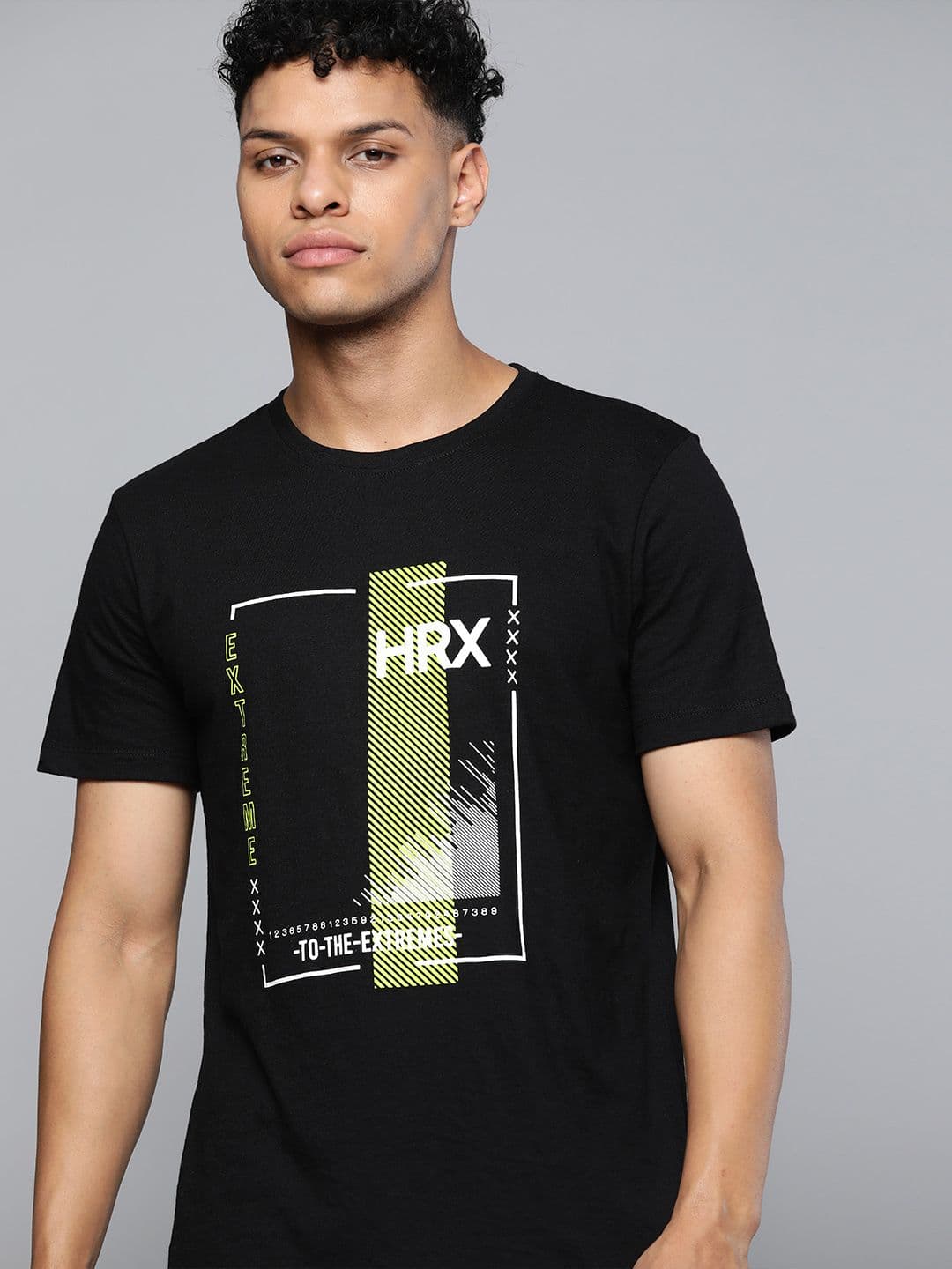 HRX by Hrithik Roshan Brand Logo Printed T-shirt - view 1
