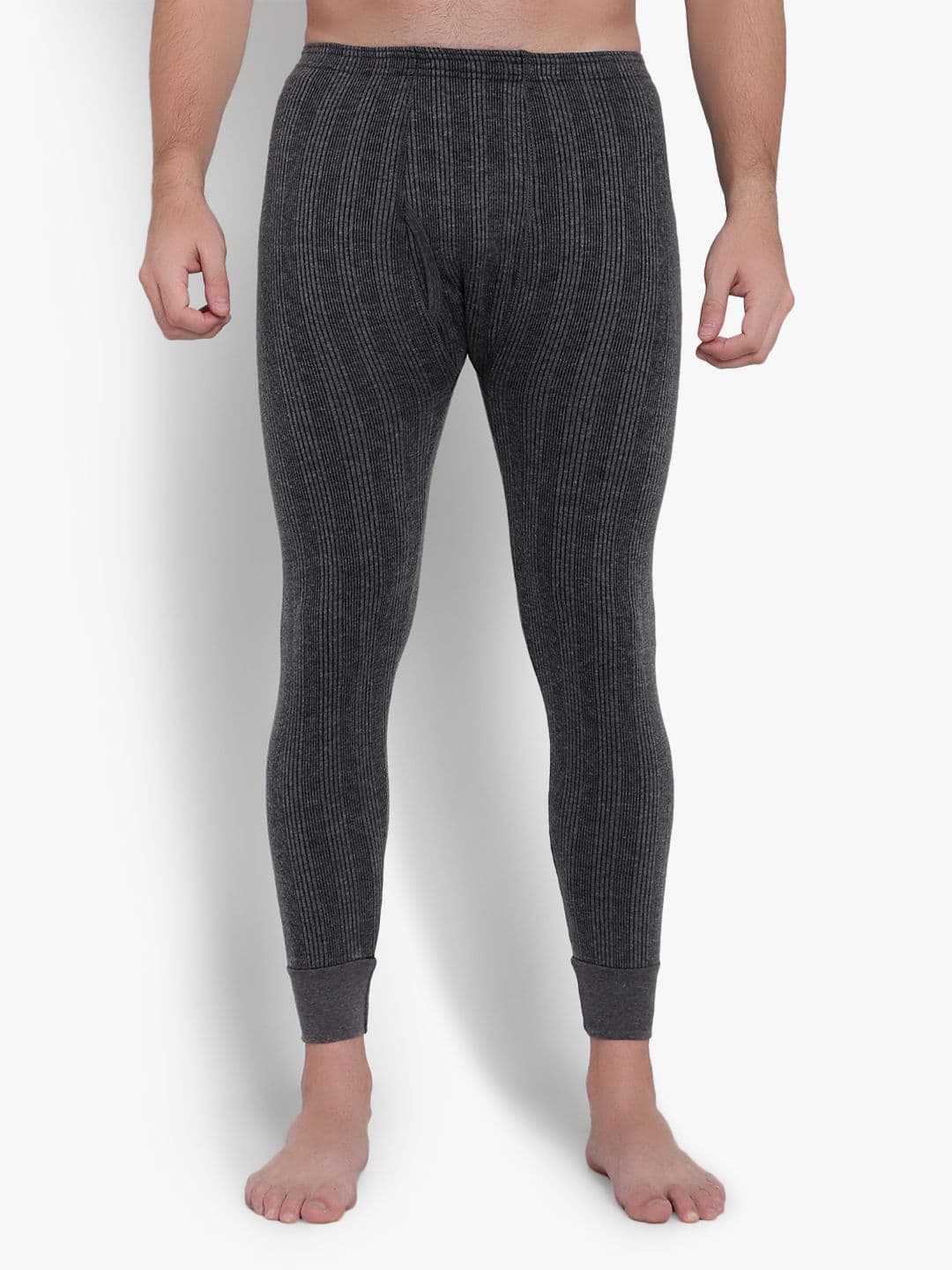 SKY HEIGHTS Men Ribbed Cotton Thermal Bottoms - view 1