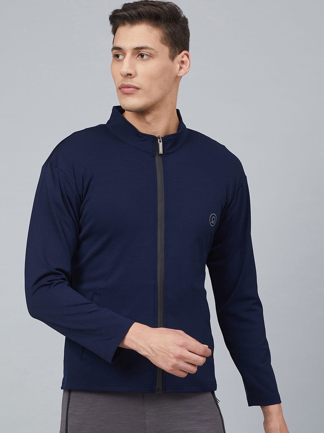 CHKOKKO Men Mock Collar Sporty Jacket - view 1
