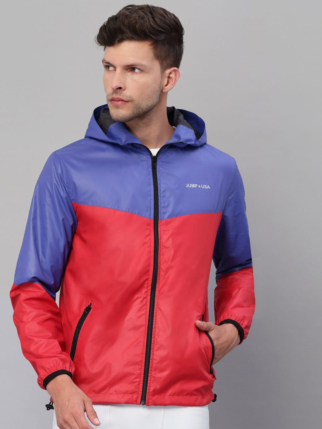 JUMP USA Men Colourblocked Rapid-Dry Sporty Jacket - view 1