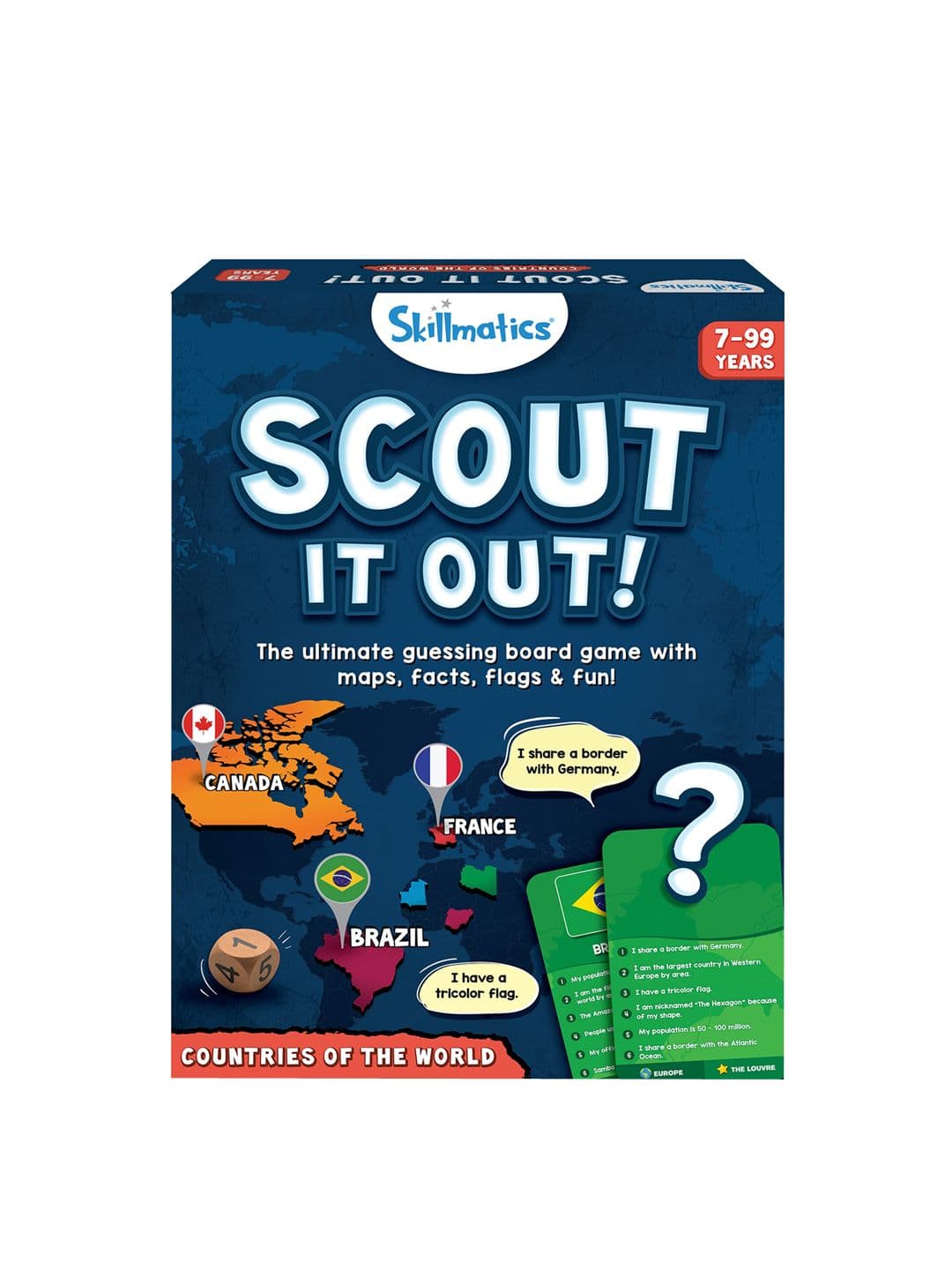 Skillmatics Kids Board Games Activity Toys Scout It Out! Countries of the World - view 1
