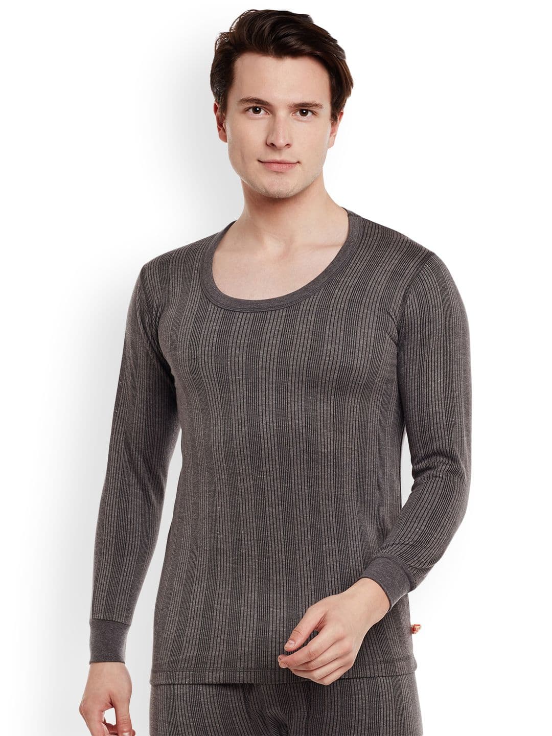 MACK JONNEY MACK Charcoal Taupe Thermal T-shirt - view 1