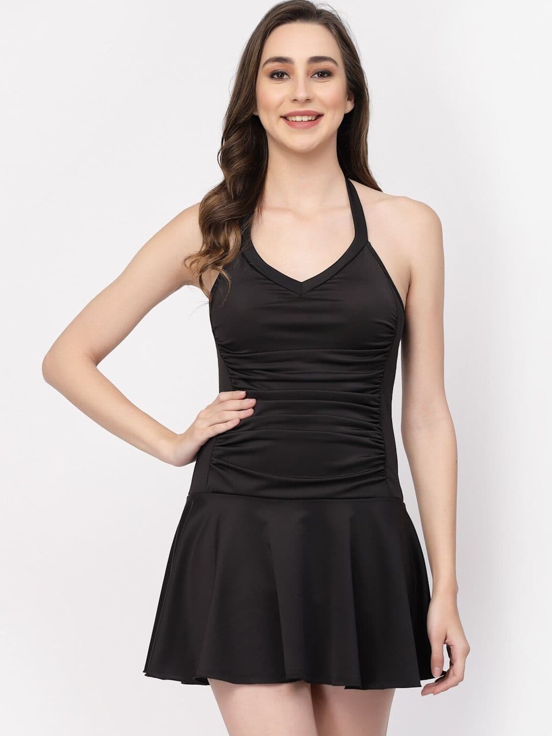 CUKOO Women Padded Halter Neck Swimming Dress - view 1