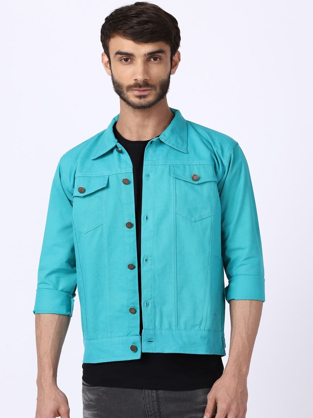 VOXATI Men Cotton Denim Jacket - view 1