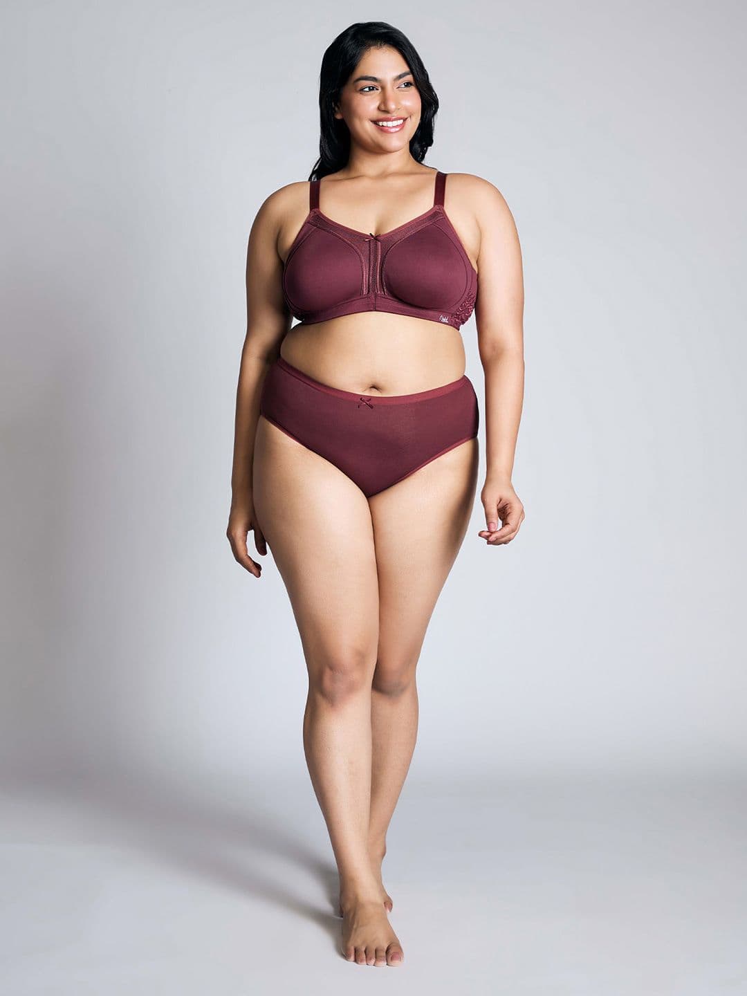 Nykd Plus Size Seamless Full Support M-Frame Cotton Full Coverage Bra - NYB101 - view 1