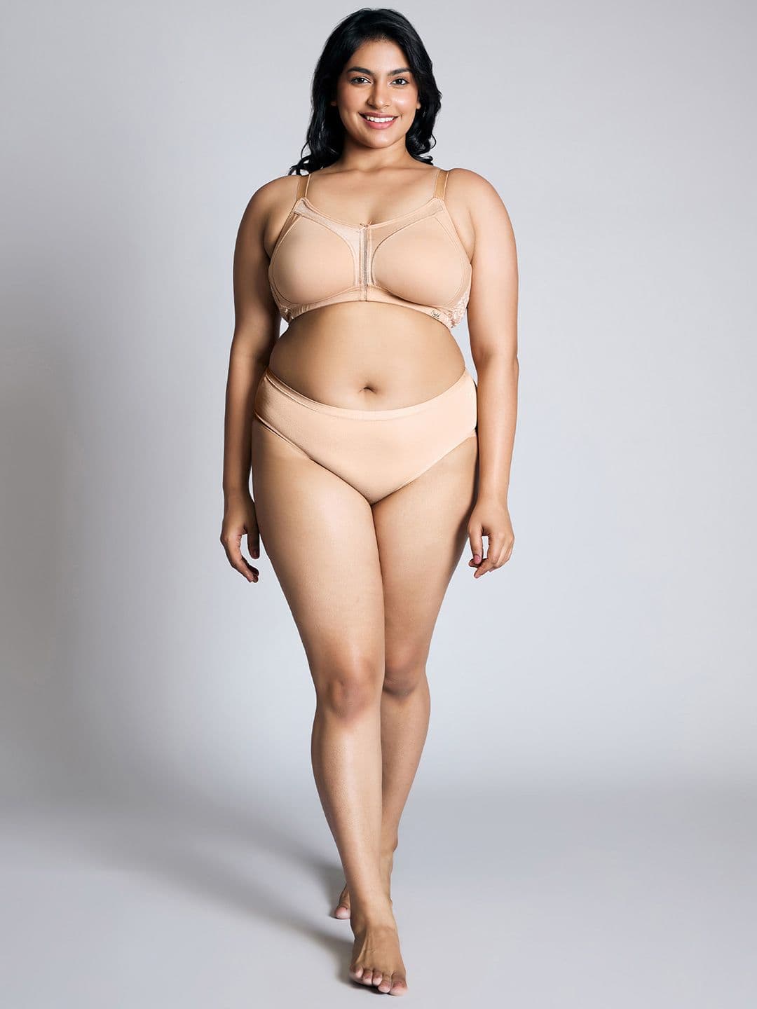 Nykd Plus Size Seamless Full Support M-Frame Cotton Full Coverage Bra - NYB101 - view 1