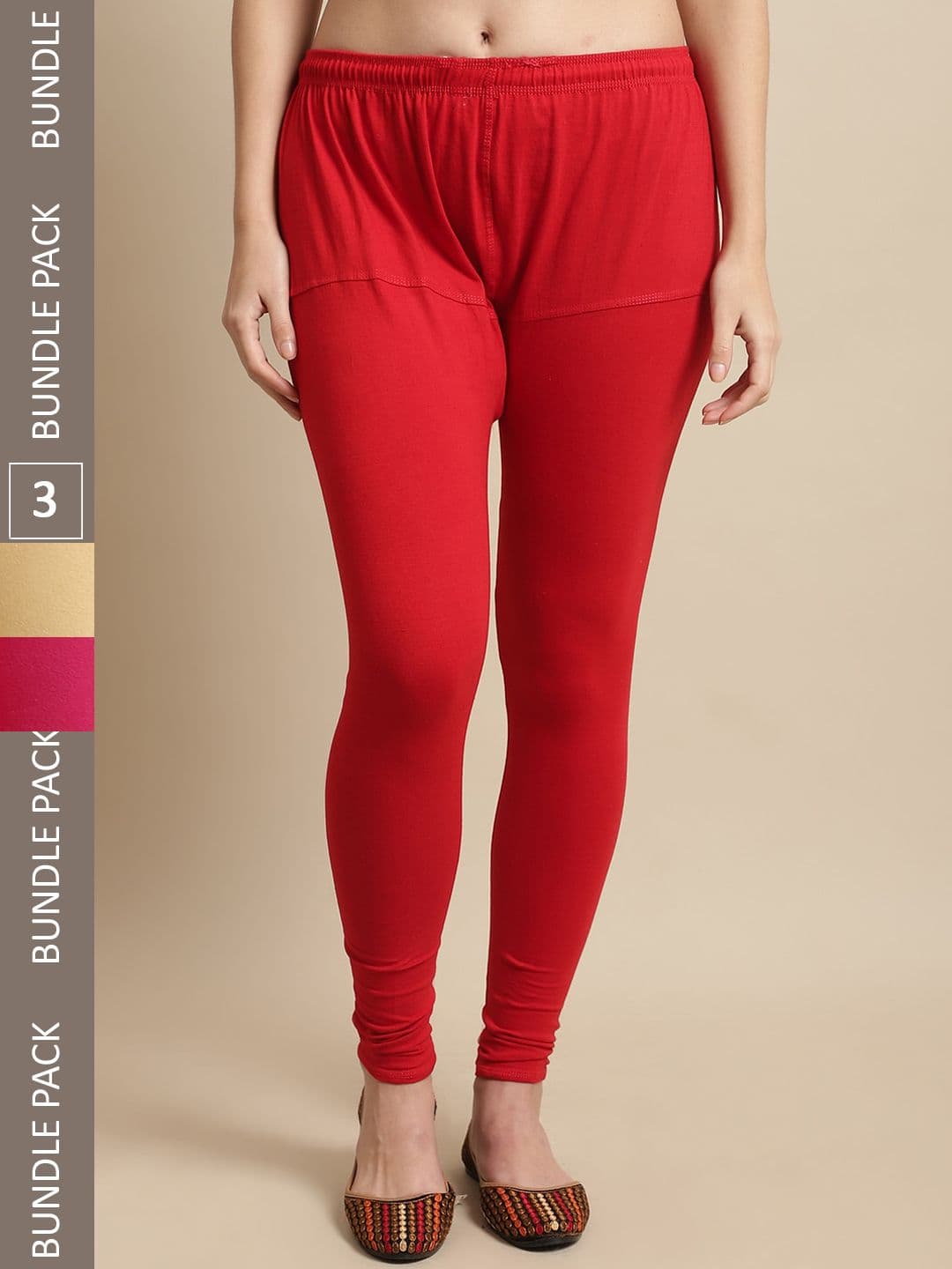 KEX Pack Of 3 Churidar-Length Leggings - view 1