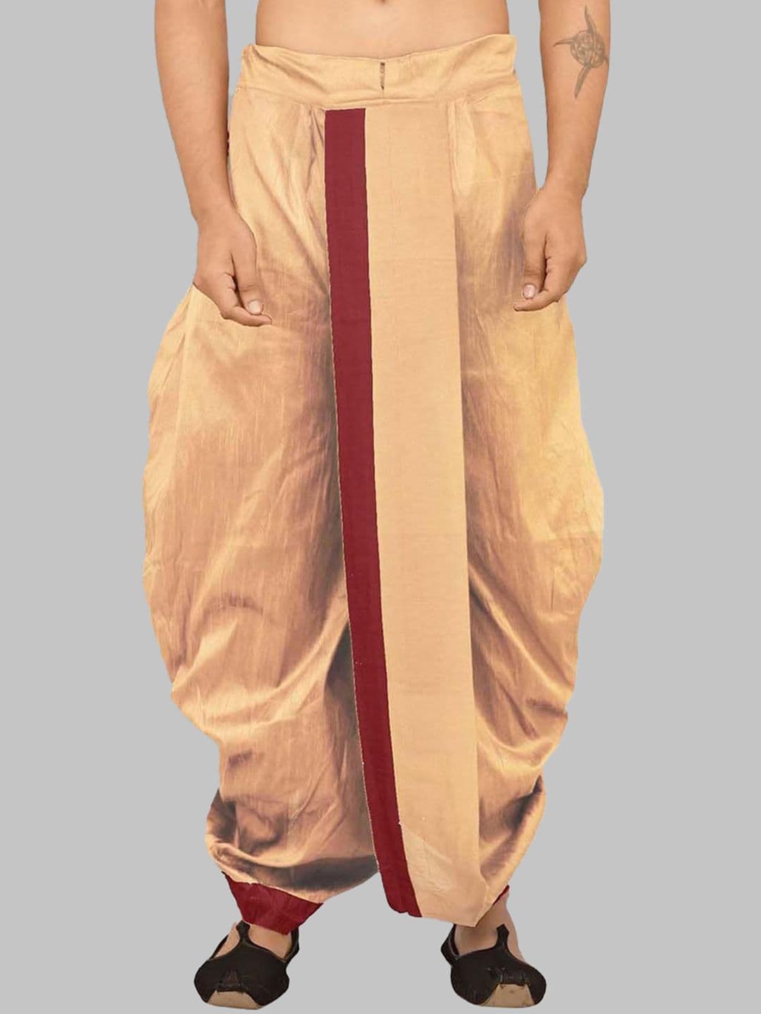 ROYAL KURTA Men Solid Silk Ready To Wear Dhoti Pants - view 1