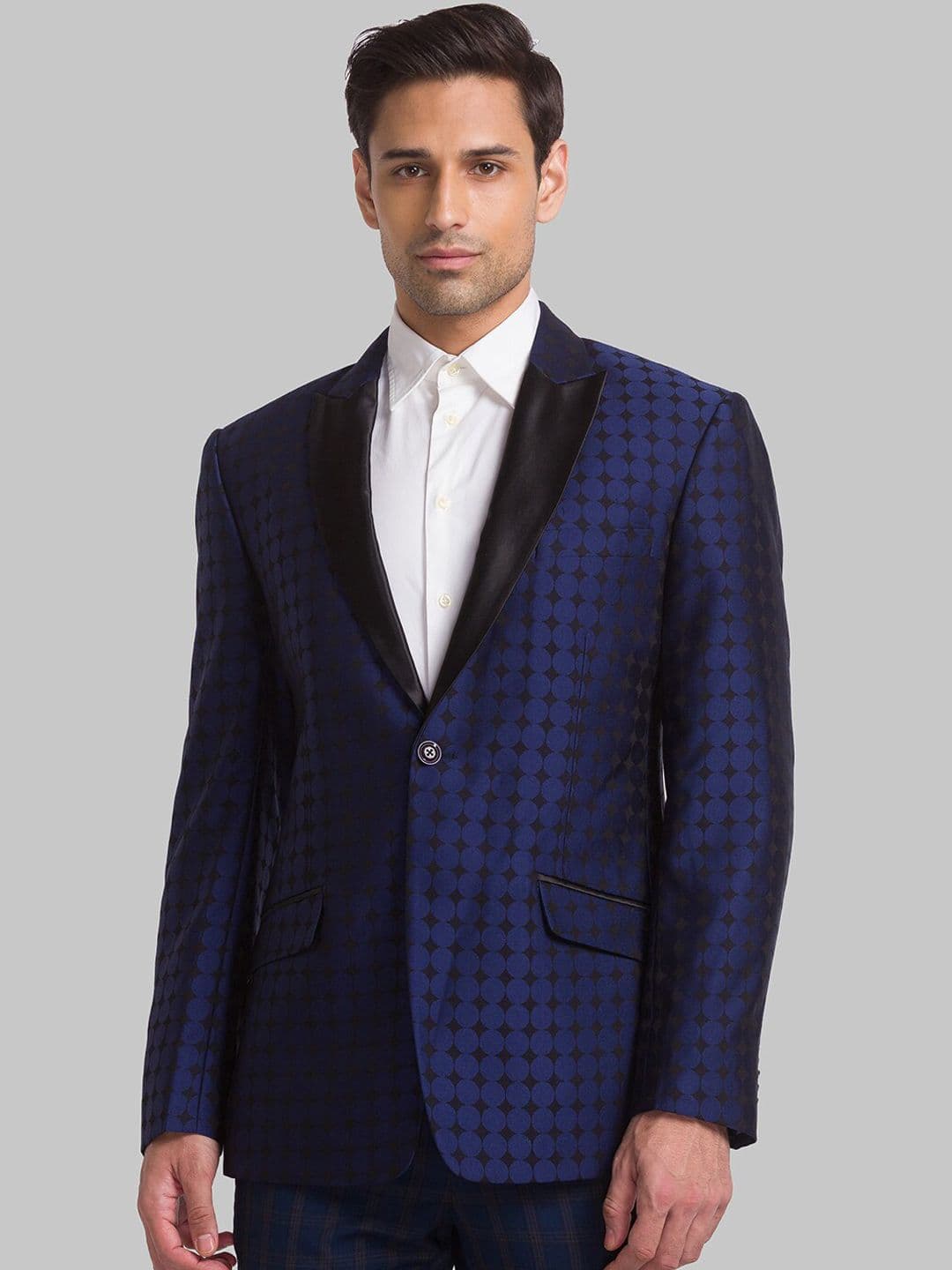 Park Avenue Men Printed Super Slim-Fit Single-Breasted Two-Piece Formal Suit - view 1
