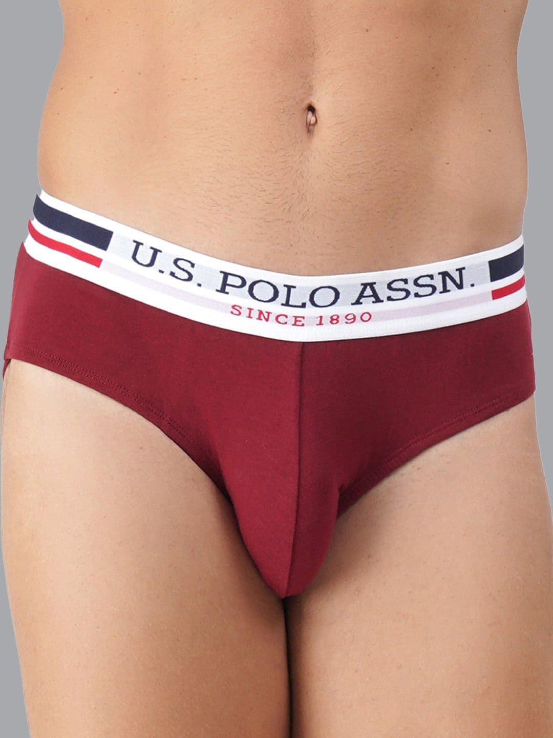 U.S. Polo Assn. Men Pack of 2 Mid-Rise Pure Cotton Briefs - view 1