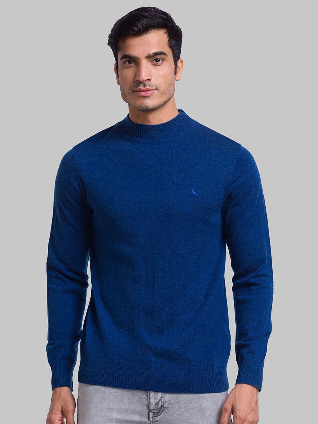 Parx Men Mock Collar Acrylic Pullover Sweater - view 1