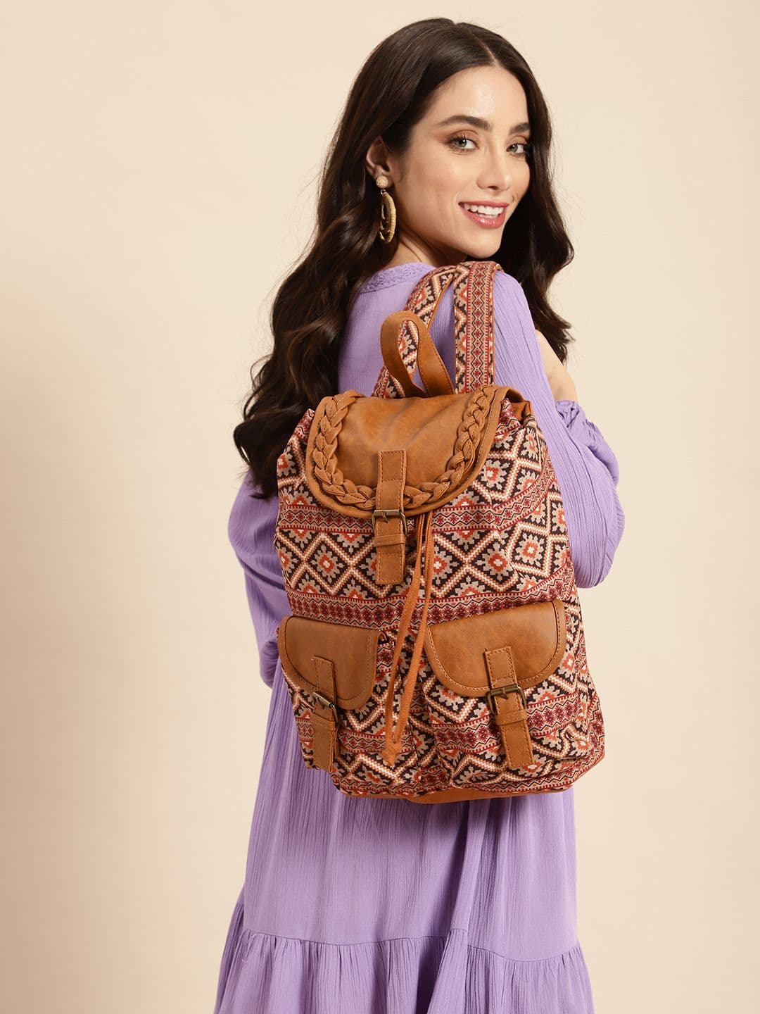 Anouk Women Printed Backpack - view 1