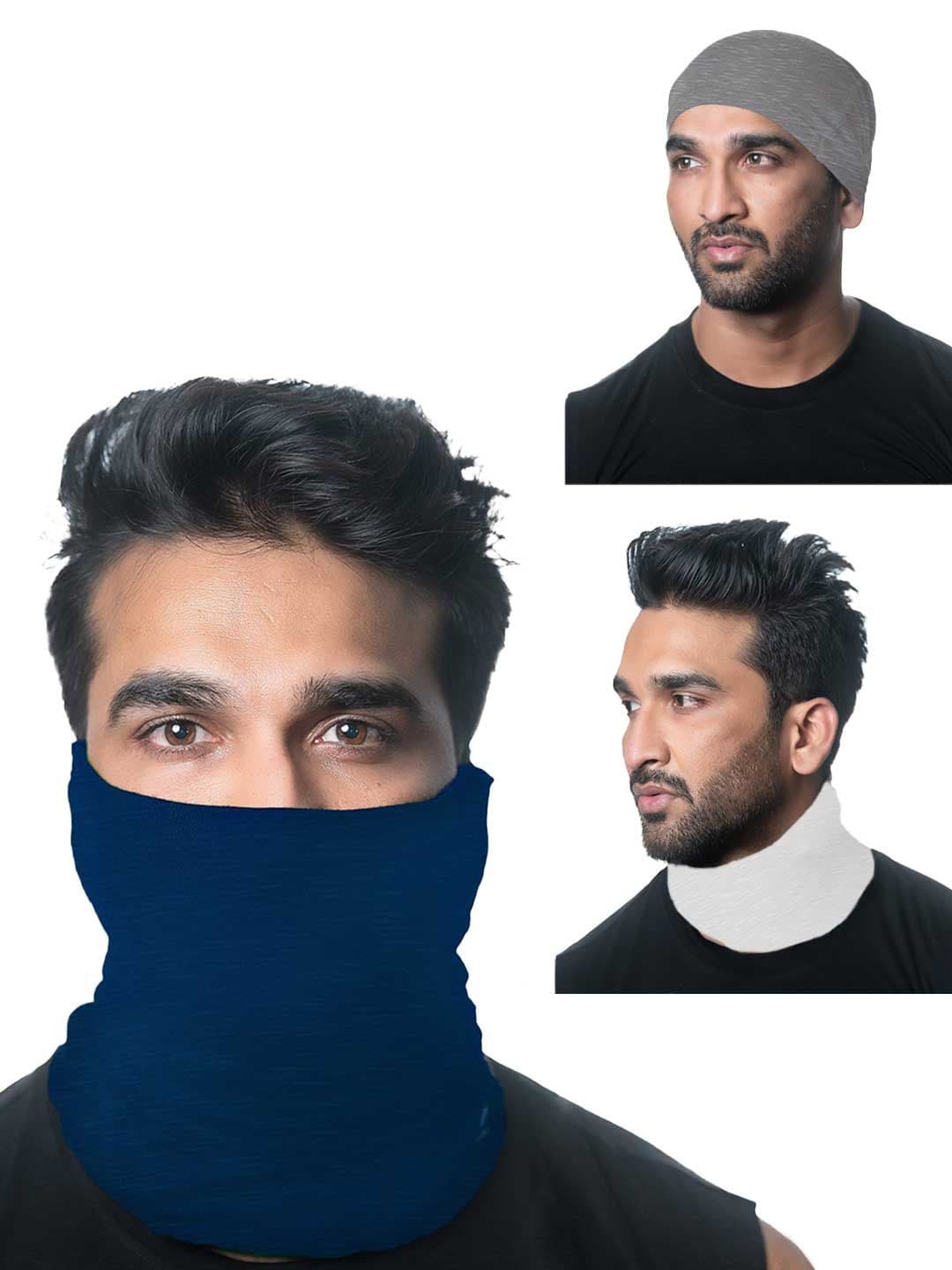 Heelium Unisex Pack of 3 Bamboo Soft Odour-free & Breathable Multipurpose Bandana - view 1