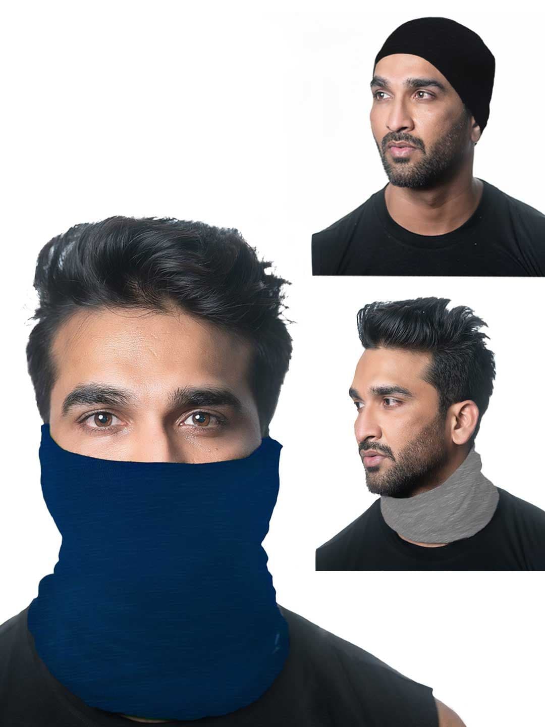 Heelium Unisex Pack of 3 Bamboo Soft Odour-free & Breathable Multipurpose Bandana - view 1