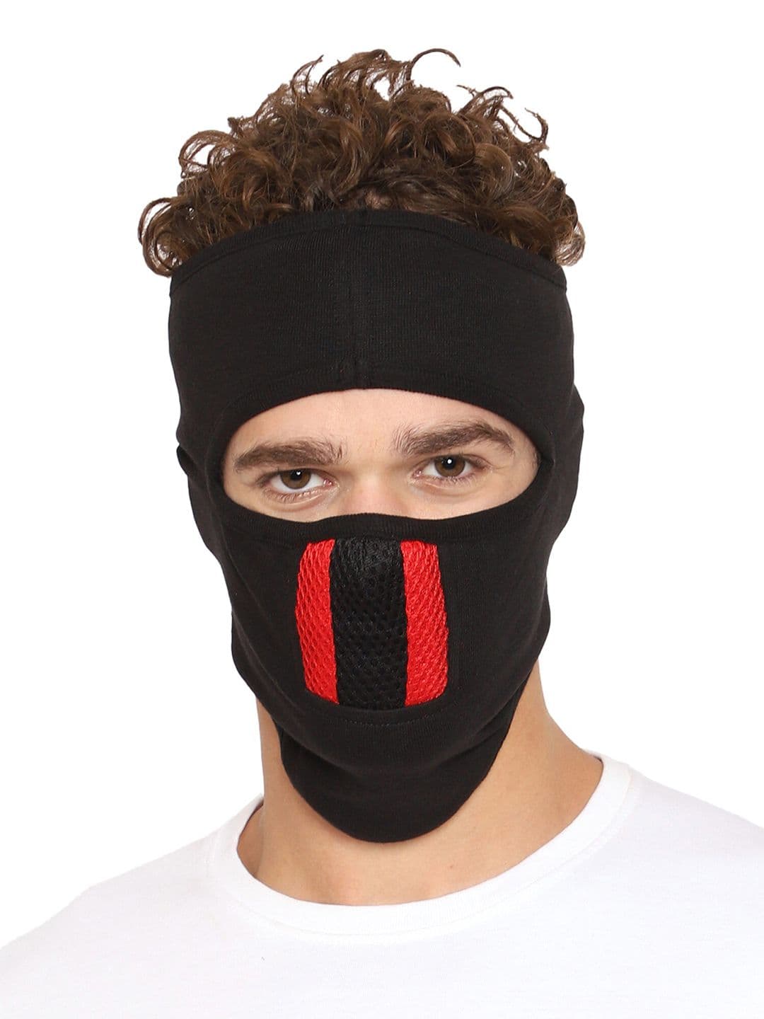 Gajraj 1-Ply Anti Pollution Cotton Reusable Full Face Mask with Air Filter Mesh - view 1