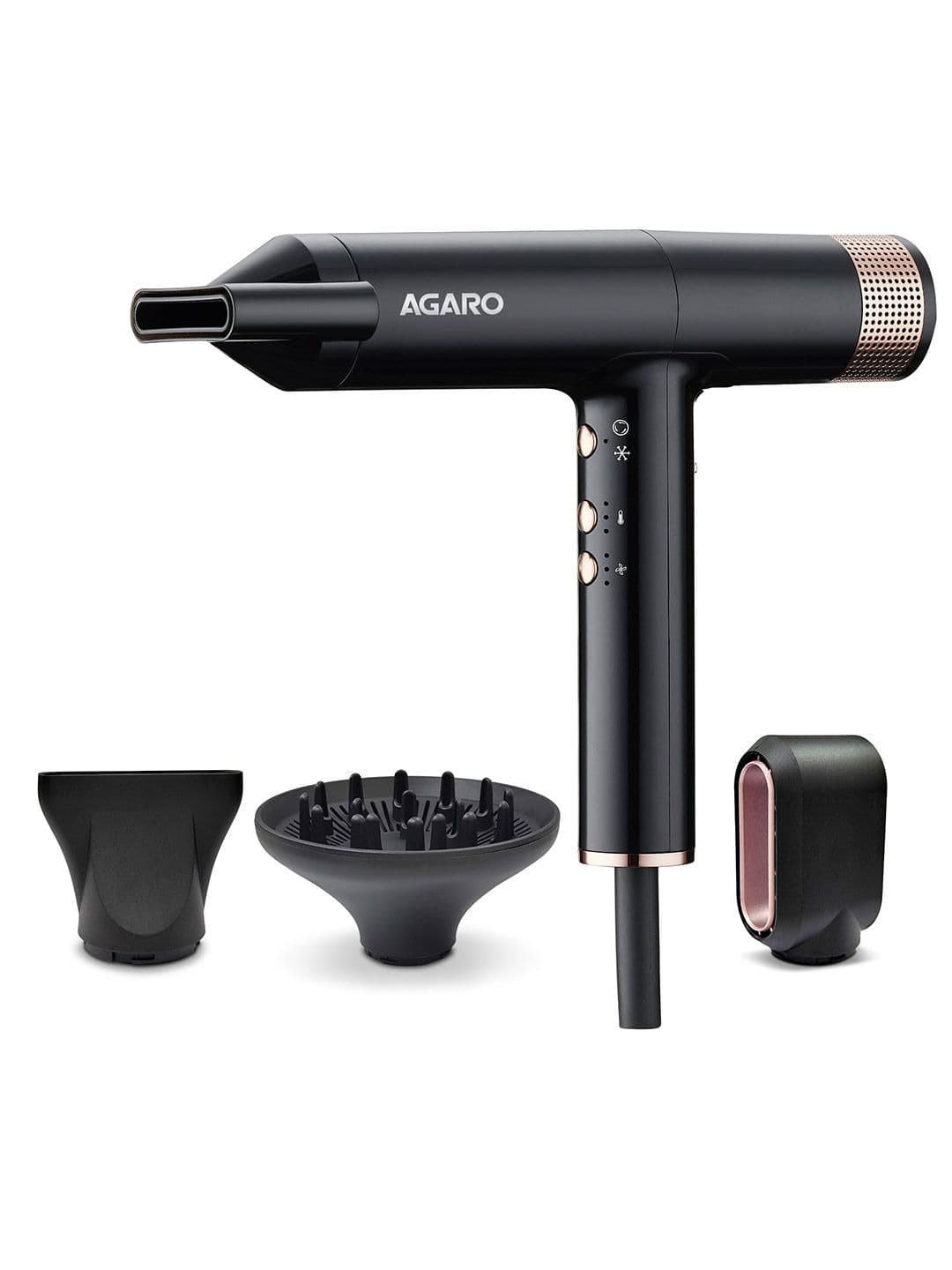 Agaro Royal Hair Dryer With Brushless Motor & Ionic Technology - Black - view 1