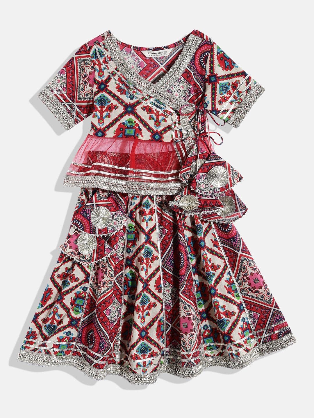 Readiprint Girls Ethnic Motifs Printed Ready to Wear Lehenga & Choli - view 1