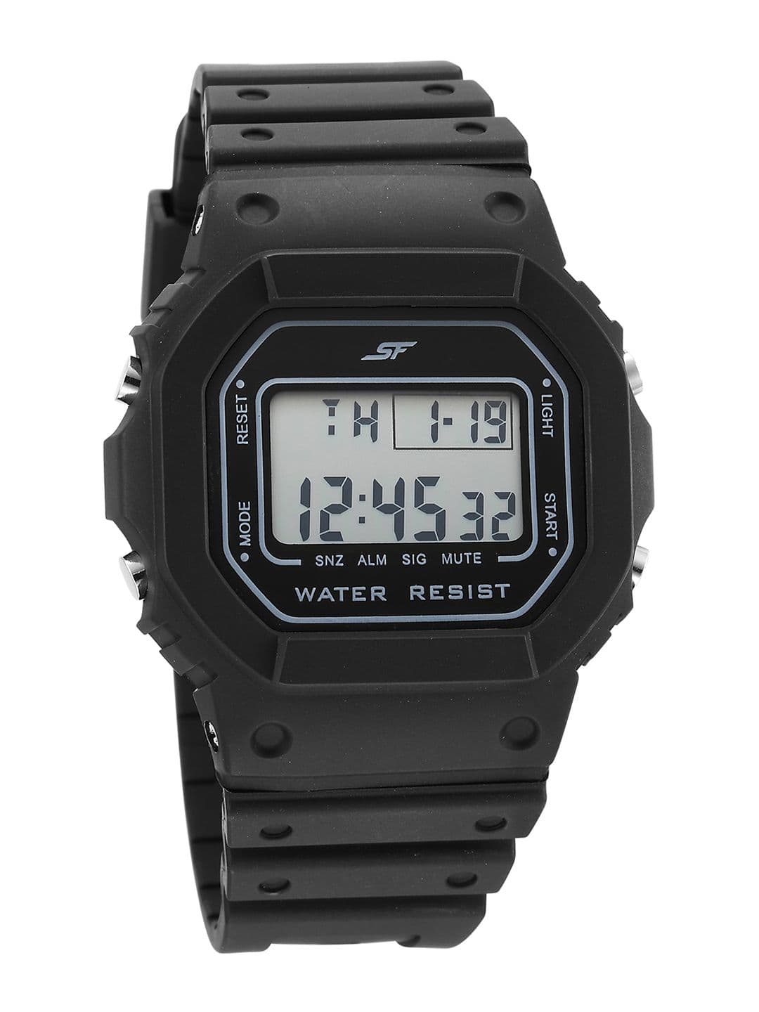 Sonata Sf Hexa Digital With Black Strap Unisex Watch - 77122pp02 - view 1
