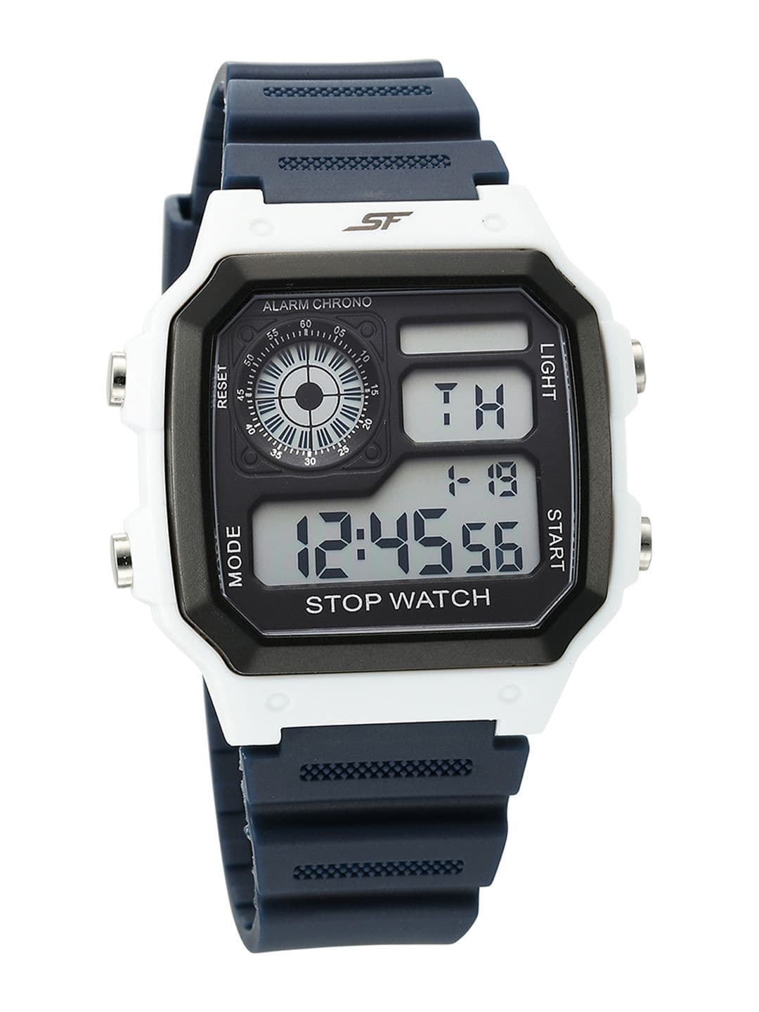 Sonata Sf Hexa Digital With Blue Strap Unisex Watch - Nt77123pp02 - view 1