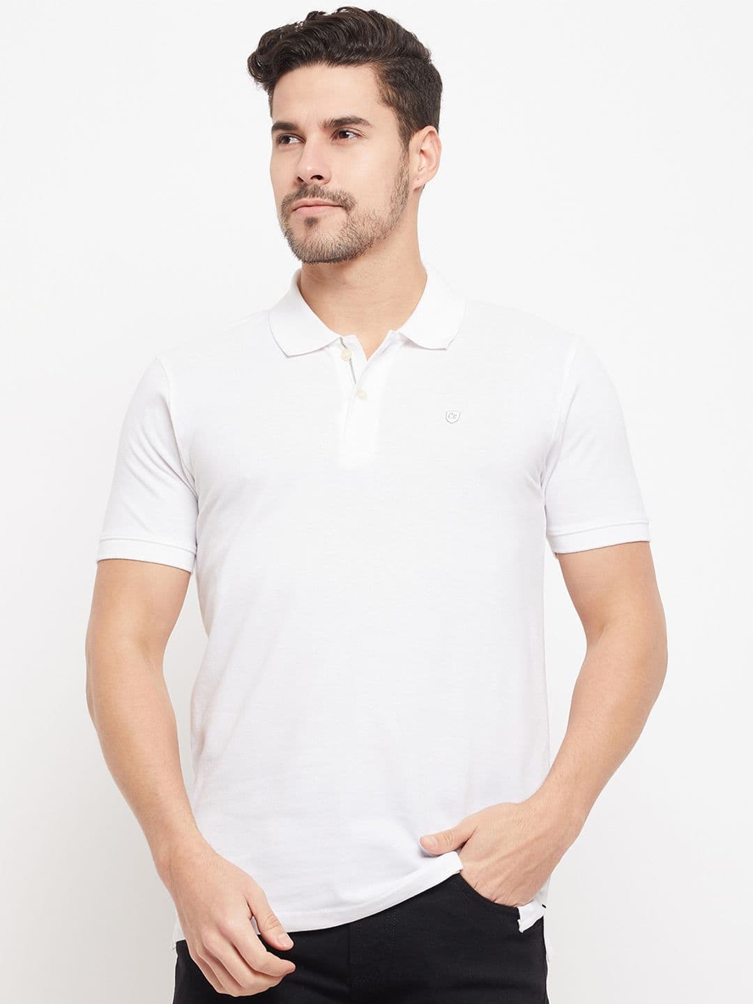 Cantabil Polo Collar Cotton Slim Fit T-shirt - view 1