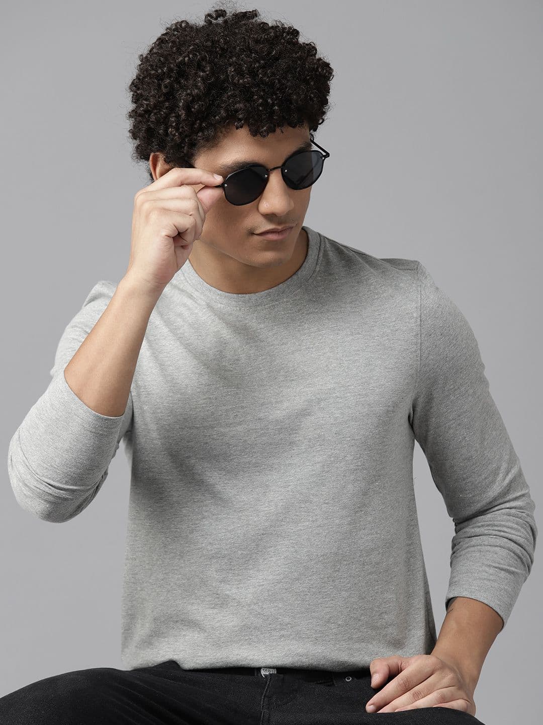 The Roadster Lifestyle Co. Melange Effect T-shirt - view 1