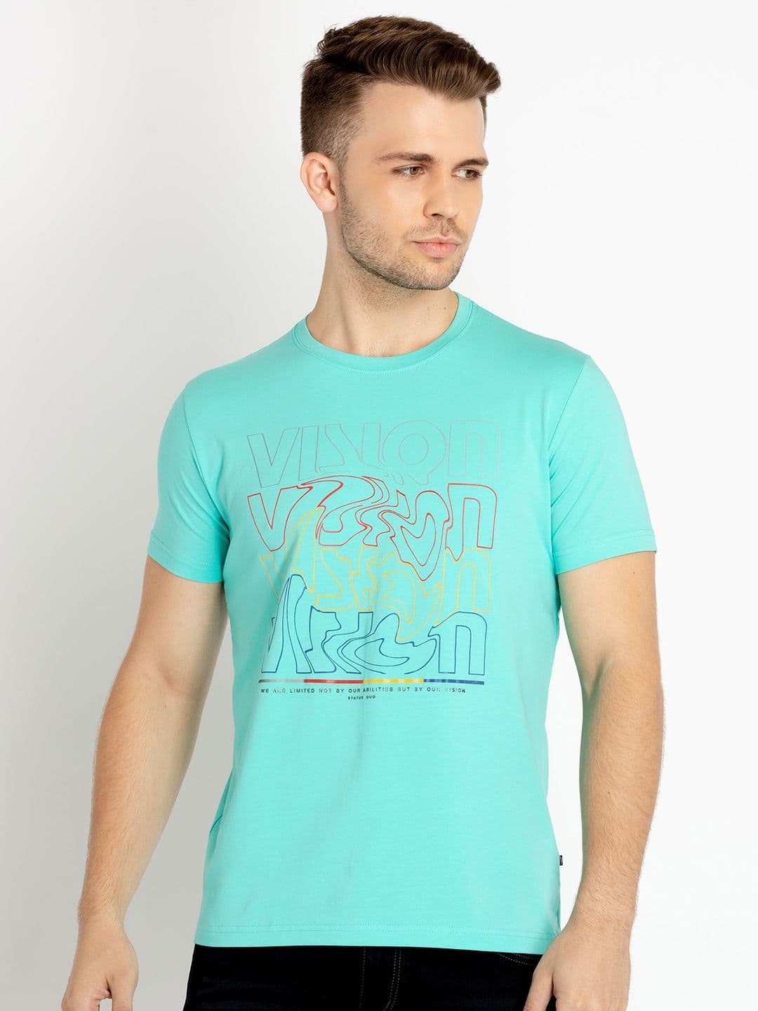 Status Quo Typography Printed T-shirt - view 1