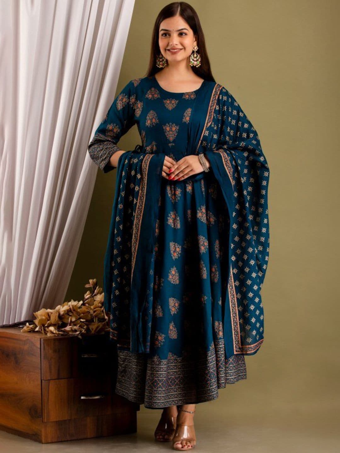 KALINI Women Ethnic Motifs Printed Anarkali Kurta - view 1