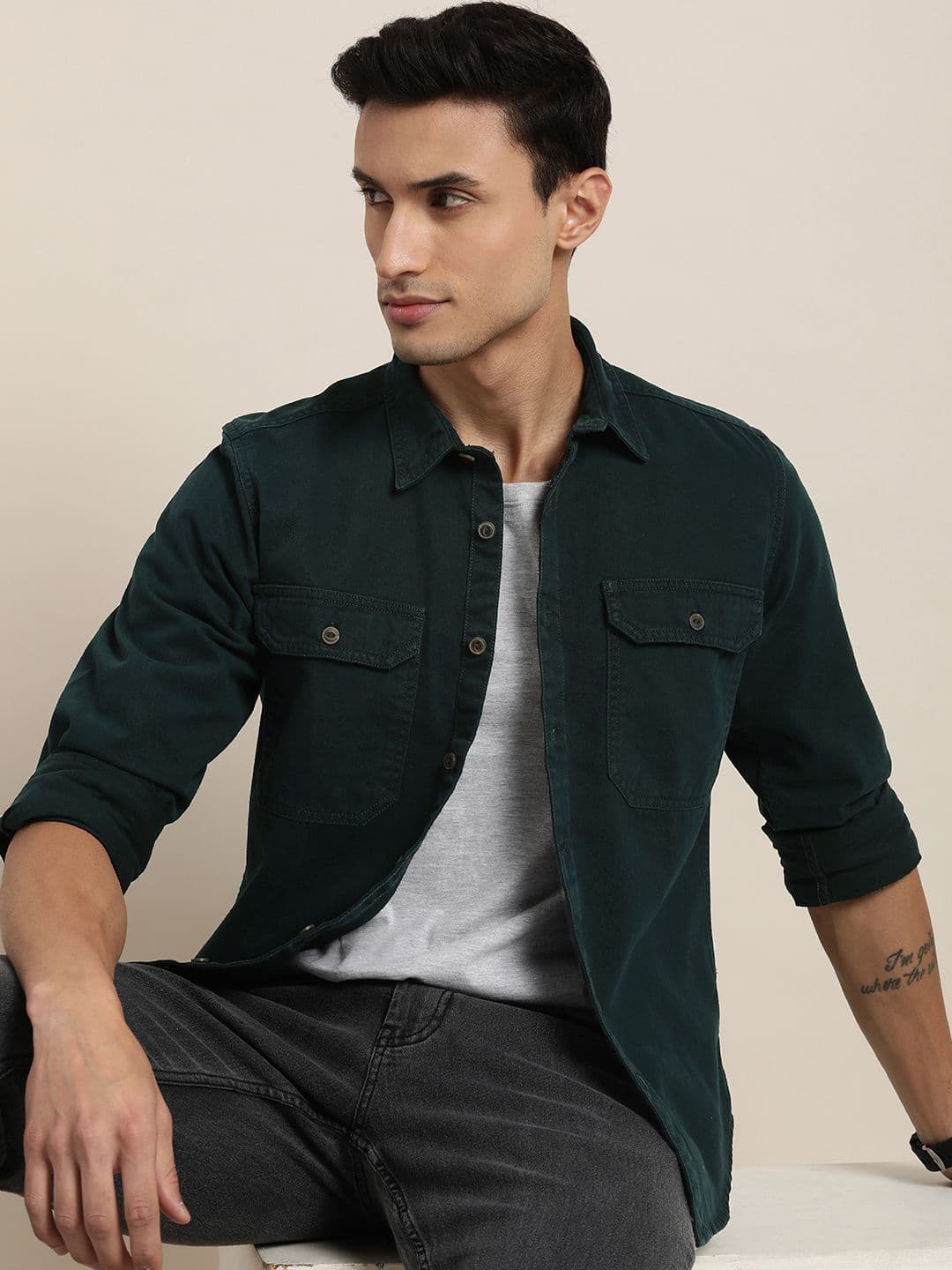 Moda Rapido Solid Casual Shirt - view 1