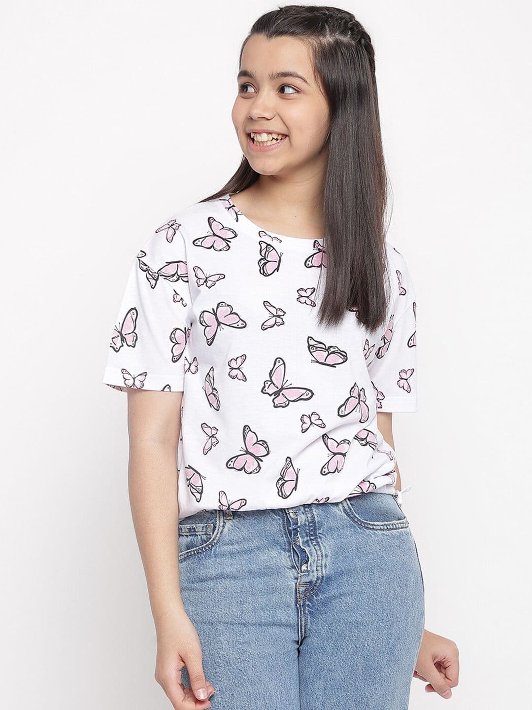 Lil Tomatoes Girls Conversational Printed Top - view 1