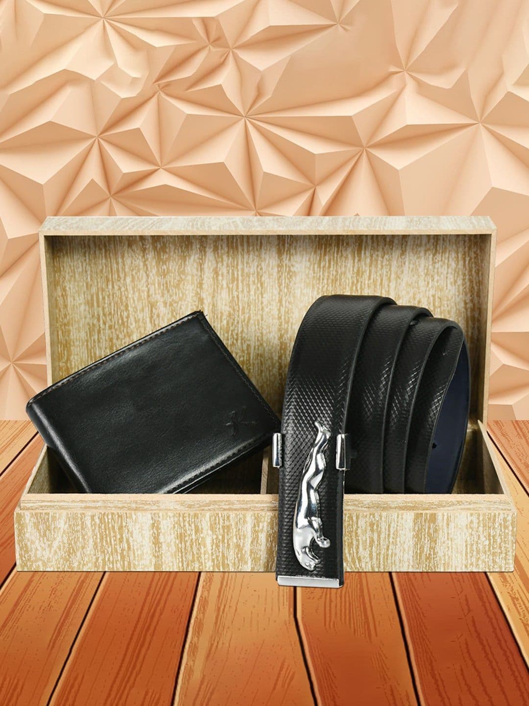 Kastner Men Textured Faux Leather Belt & Wallet Accessory Gift Set - view 1