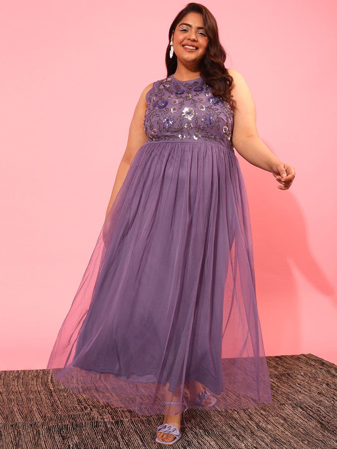 CURVY STREET Net Sheath Dress - view 1